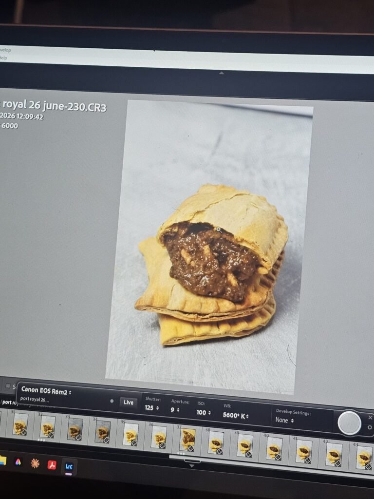 Tethered capture on set, a patty frame appearing on screen seconds after the shot